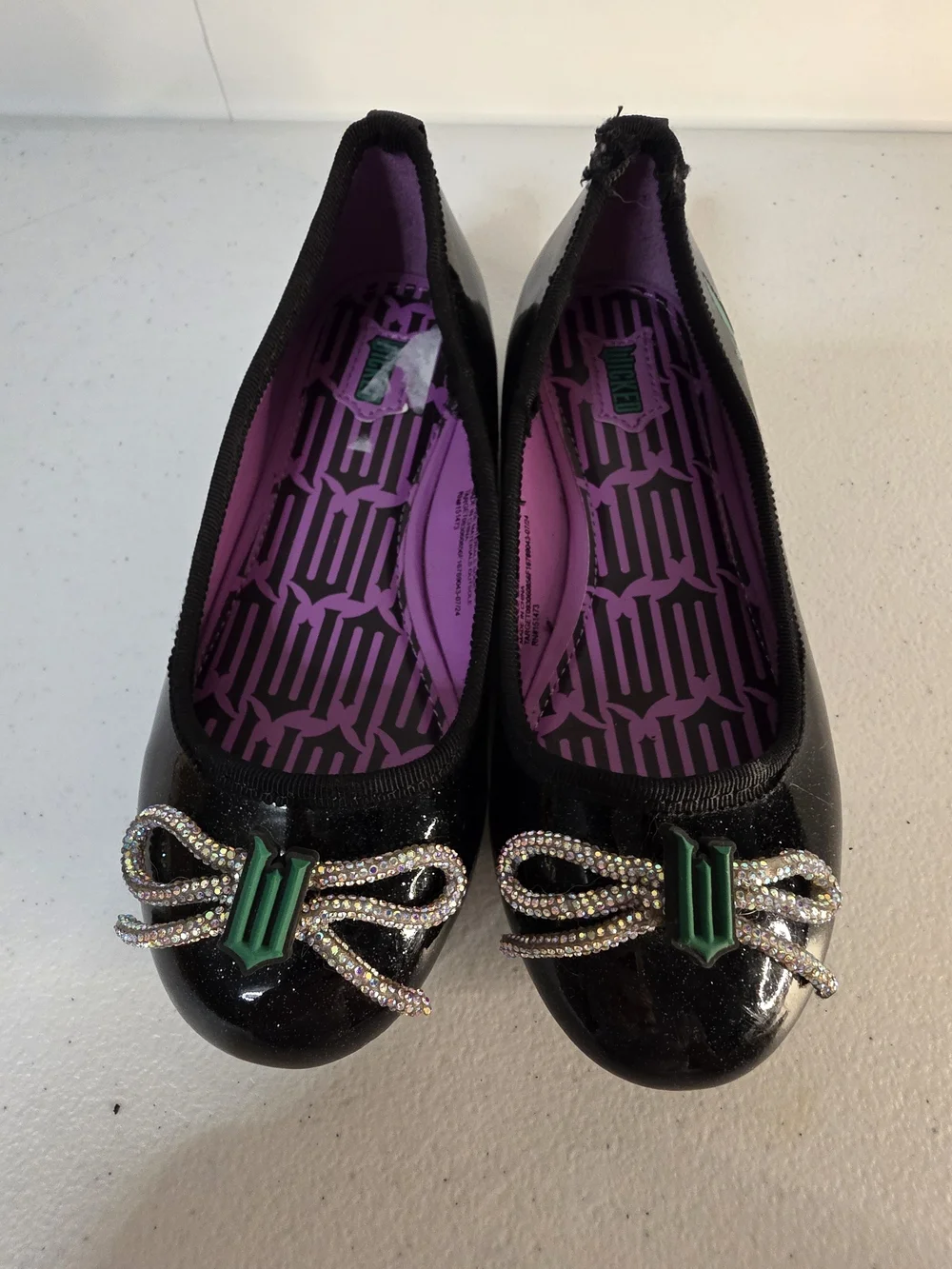 Wicked ELPHABA Witch Halloween Costume GroundUp Shoes Size Little Girls 12
